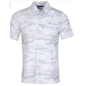 NWT Travis Mathew Men's XXL Beachside Stealth Golf Polo Shirt White